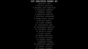 IUT GTE STID RUGBY 2014