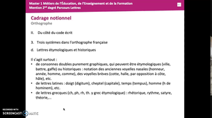 Introduction Capes Grammaire Stylistique - Logogrammes - Lettres étymologiques ou historiques