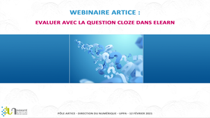Webinaire : Evaluer avec la question Cloze dans Elearn