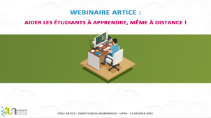 Webinaire : Aider les étudiants à apprendre à distance