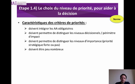 1.4 Le choix du niveau de priorité 