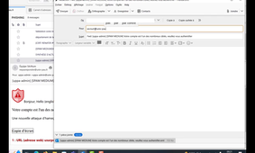Transférer un mail frauduleux à la Sécurité Numérique via Thunderbird
