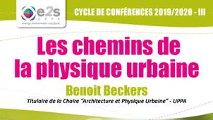 E2S-UPPA : Cycle de conférences 2019-2020 - 