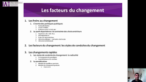 5.4 Régulation et changement