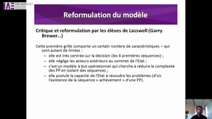 3.1 Déroulement d'une politique publique et reformulation du problème