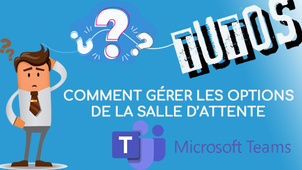 Comment gérer les options de la salle d'attente dans une réunion ?