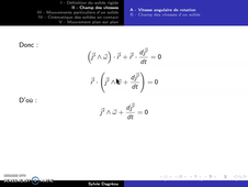 Mécanique du solide - Chapitre 1, partie 1