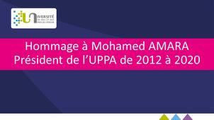 Hommage à Mohamed Amara - Président de l'UPPA de 2012 à 2020