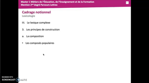 Introduction Capes Grammaire Stylistique - Le principe de composition - Les composés populaires