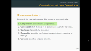U2 - Estructura de la presentación en público