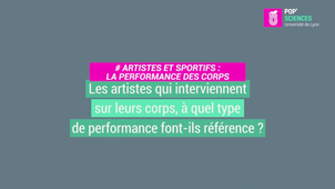 Ecrit 1 - Performance sportive / Performance artistique