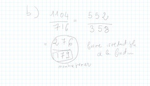 quelques exercices sur leçon 1