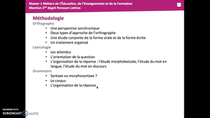 Introduction Capes Grammaire Stylistique - Méthologie pour la grammaire