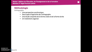 Introduction au cours de Capes Grammaire Stylistique - Méthodologie Orthographe