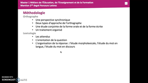 Introduction au Capes Grammaire Stylistique - Méthodologie pour la lexicologie